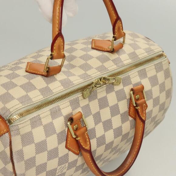 LOUIS VUITTON Damier Azur Speedy Bandouliere 30 Hand Bag N41052 - Picture 6 of 16